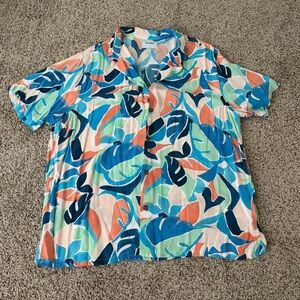 Old Navy Multicolor Leaf Print Men's Shirt